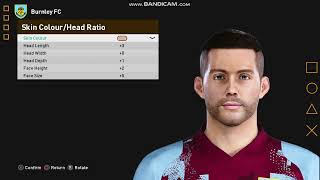 PES 2021 How to create Josh Brownhill 🏴󠁧󠁢󠁥󠁮󠁧󠁿 Burnley [upl. by Darlene]