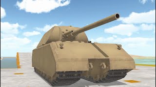 MAUS Tank physics Mobile vol3 Maus showcase [upl. by Nylannej]