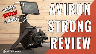 Aviron Strong Series Rower Review  Gaming Netflix amp Rowing [upl. by Nnaecarg91]