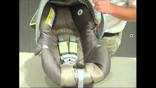 Howto rethread the harness on a Graco infant car seat [upl. by Yumuk]