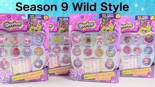 Shopkins Wild Style Season 9 12 Pack Unboxing Squishies amp More  PSToyReviews [upl. by Radborne]