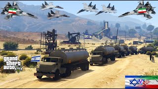 Irani Fighter Jets amp Tanks Attack on Israeli International amp Military Airport of TelAviv  GTA 5 [upl. by Alacim]