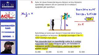 Acil Yayınları Matematiğin İlacı TYT Deneme1 Matematik Çözümleri [upl. by Hayikaz]