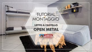 Tutorial Montaggio Letto a Castello OPEN METAL [upl. by Orten]