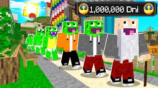 Przeżyłem 1000000 DNI w MINECRAFT 👶🏻⌛👴🏻 [upl. by Aisset]