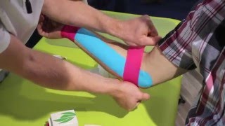 taping tapen Golferellenbogen  Epicondylitis ulnaris humeri [upl. by Eniamurt10]