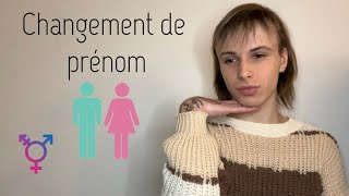 TRANSGENRE  CHANGER DE PRÉNOM [upl. by Sidky]