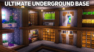 Minecraft Ultimate Underground Base Tutorial how to build [upl. by Tneicniv]