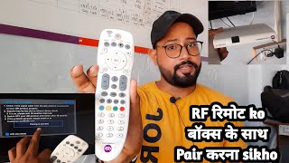 How to Pair RF Remote with Videocon d2h  d2h Issue and Solutions [upl. by Avilla431]