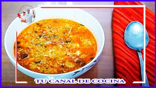 ☕ SOPA DE AJO AUTENTICA Ó SOPA CASTELLANA TRADICIONAL [upl. by Rocker]