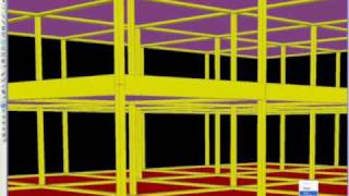 3D Frame Analysis in sap2000 wwwmosttutorialsblogspotcom 2 of 5 [upl. by Mcmullan]