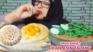 MENU KANTONG KERING TAPI BIKIN NAGIH IKAN ASIN YG SUPER KRIUK MUKBANG [upl. by Erna]