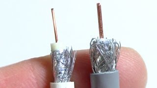 The difference between RG59 amp RG6 coax cables [upl. by Shifra400]