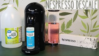 How To Descale The Nespresso Vertuo Plus  Which Descaling Solution Is Best [upl. by Anierdna]