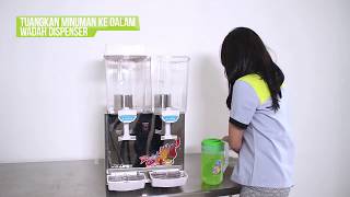 Tutorial Mesin Juice Dispenser 2 Bowl  Jus Dispenser  WIRATECH [upl. by Rhpotsirhc444]