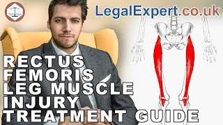 Rectus Femoris Leg Muscle Injury Treatment Guide  2019  UK [upl. by Anivad331]