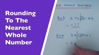 How To Round To The Nearest Whole Number Closest Integer [upl. by Toddie31]