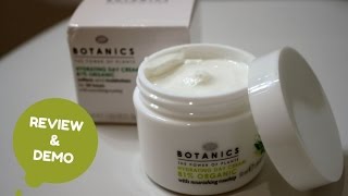 Boots Botanics Organic Hydrating Day Cream Review and Demo [upl. by Magen]