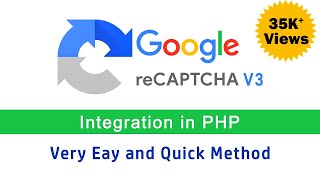 Google reCaptcha v3 Implementation in PHP  Google recaptcha v3 example with Source Code [upl. by Aniretak]