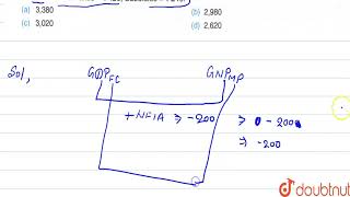 From the following information  compute GNPMP  GDPFC  ₹ 3 000  Net factor income to [upl. by Sirrom]