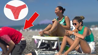 🔥 Man Thong Prank at Beach 😲  Best of Just For Laughs [upl. by Nolrah]