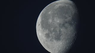 Waning Gibbous Moon 748 of 31 January 2024 recorded with Nikon P900 [upl. by Gustafson216]