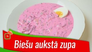 Biešu aukstā zupa Receptes Ļoti Garšīgi [upl. by Yelich]