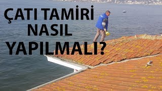 ÇATI TAMİRİ NASIL YAPILIR Duvar baca çözümü yalıtımı [upl. by Enniotna]