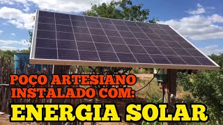 Poço artesiano instalado com energia solar [upl. by Ellan]