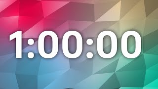 1 Hour Countdown Timer With Ticking Sound Effects amp Alarm At The End  Cool Timer  Digital Timer [upl. by Skipp]