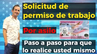 Solicitud de permiso de trabajo por caso de asilo  como hacerlo paso a paso online en USCIS [upl. by Halilahk]