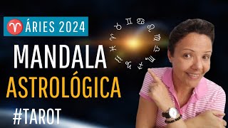 Áries ♈ Previsões para 2024 na Mandala Astrológica tarot previsoes2024 [upl. by Travis]