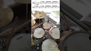 Arctic Monkeys  Brianstorm  Drum Beat with sheet music [upl. by Archibold89]