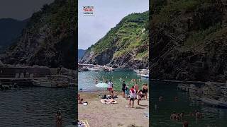 Cinque Terre The most beautiful beach Vernazza cruisetravelvideos travel Italy [upl. by Demott]