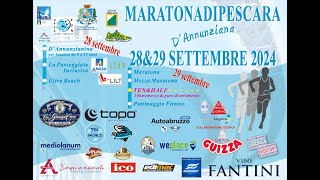 Percorso Maratona di Pescara 2024 4K 60fps [upl. by Arakat]