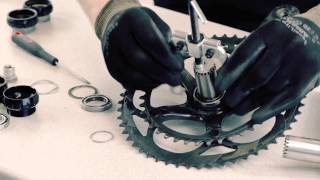 Installation of CampagnoloFulcrum cranks on CeramicSpeed Bottom Brackets [upl. by Atiram17]