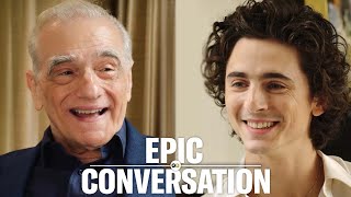 Timothée Chalamet amp Martin Scorsese Have an Epic Conversation  GQ [upl. by Ennayar456]