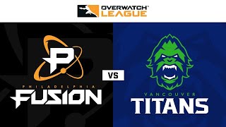 Philadelphia Fusion vs Vancouver Titans  Semaine 15 Jour 2  Partie 2 [upl. by Zakarias]