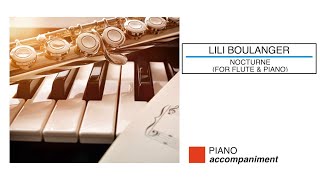 🎼 Lili BOULANGER  Nocturne Piano Accompaniment  Sheet Music Scrolling [upl. by Erodavlas247]