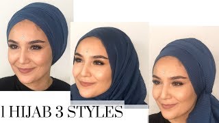 1 Hijab 3 Styles I TurbanHijab Styles [upl. by Benji175]