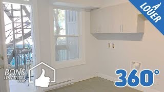 Logement Appartement à louer  HOMA 3 ½  800 BonsLocatairescom Vidéo 360 [upl. by Hourihan]