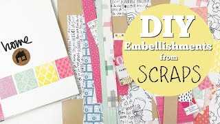 DIY  Embellishments from Scraps [upl. by Nnahaid]