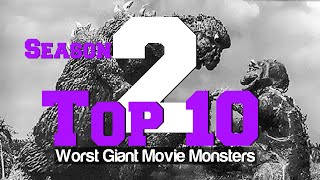 Top 10 Worst Giant Movie Monsters [upl. by Teodoor]