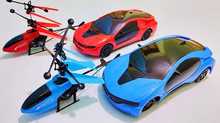 2 Radio control helicopter and 2 Remote control rc car unboxing and testing  remote control gadi [upl. by Innej]