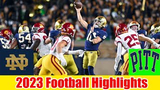 Notre Dame vs Pittsburgh GAME HIGHLIGHTS HD  NCAAF Week 9  College Football 2023 [upl. by Berck858]