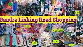 linking Road Bandra ShoppingComplete Tour of Bandra linking RoadLatest sale and collection [upl. by Ibrik674]