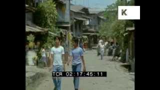 1985 Manila Philippines Streets Scenes Rare 35mm Footage [upl. by Nnadroj]