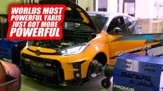 GR Yaris Intercooler Test  Thin and tall vs Thick and Short  Motive Garage [upl. by Anilra]