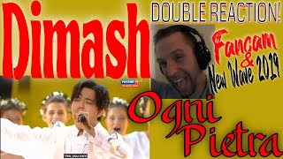 DIMASH  OGNI PIETRA Olympico  Fancam amp Sochi 2019  Rock Musician DOUBLE REACTION [upl. by Sibie]