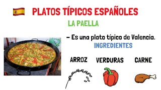 Aprender español platos típicos españoles 🥘 [upl. by Olotrab]